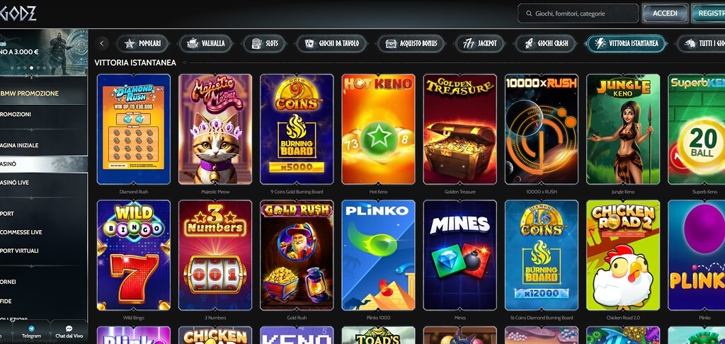 Giochi da Casinò Godz