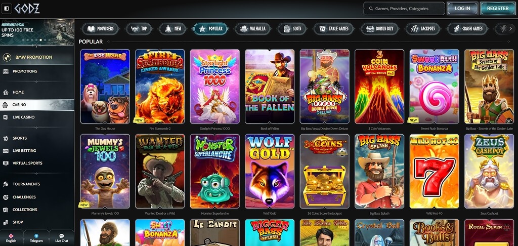 Godz Casino Games
