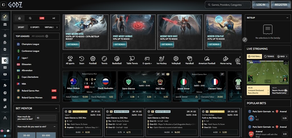 Godz Casino Sport Betting